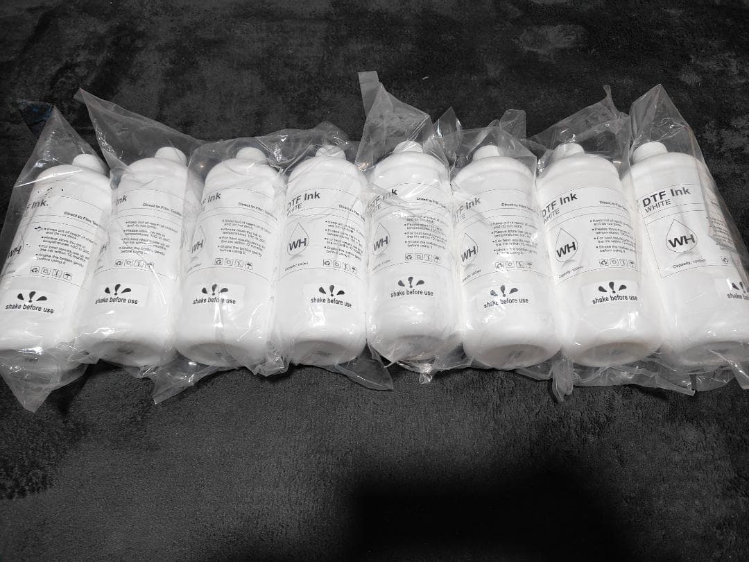 DTF インク　ホワイト　１リットル　８本