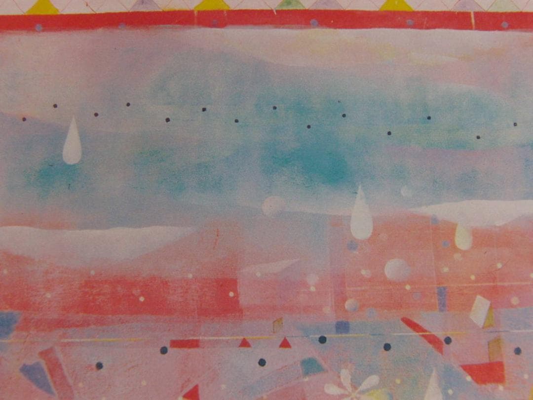 藤原護、「otonomie-flower 20S」、希少な画集の額装画