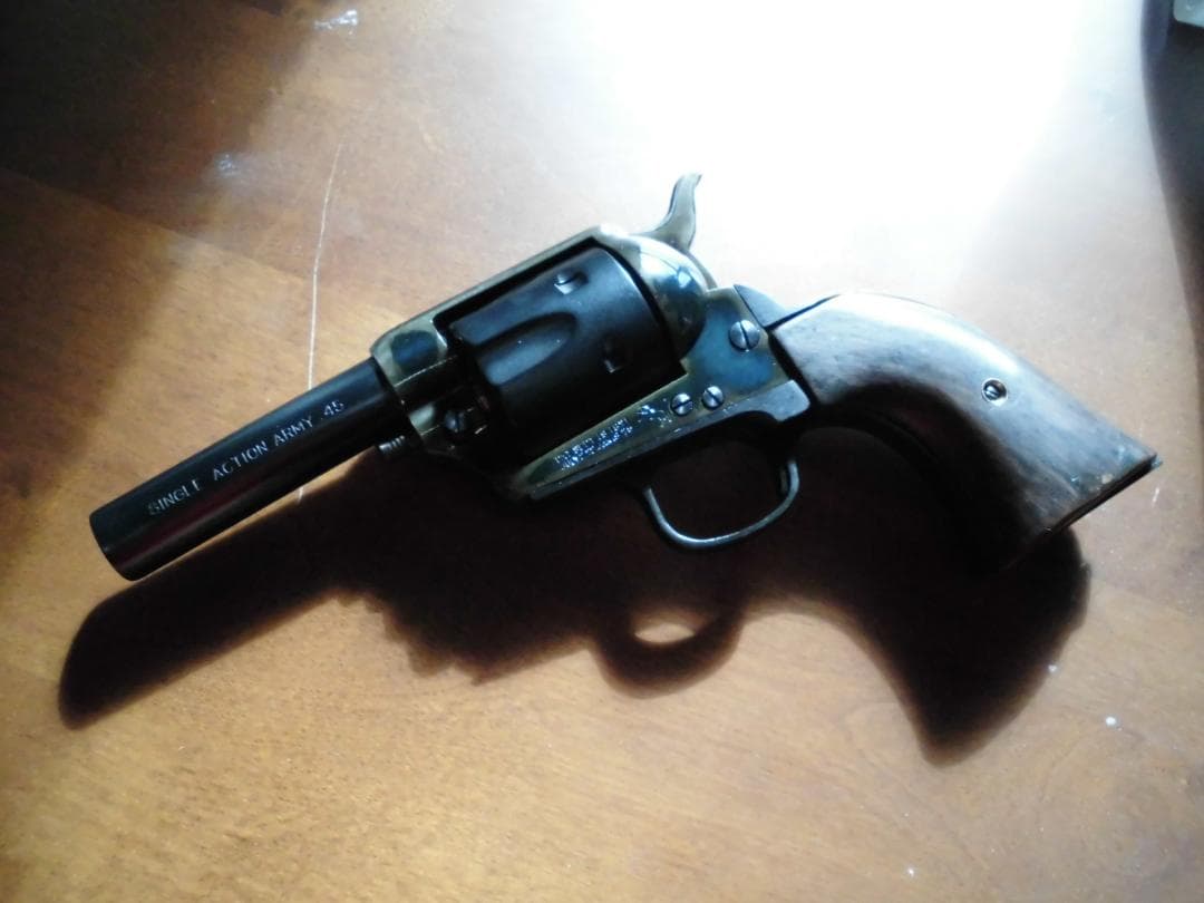 HWS　コルトSAA　ギャンブラー　ケースハードン風　SPGプラスチック製