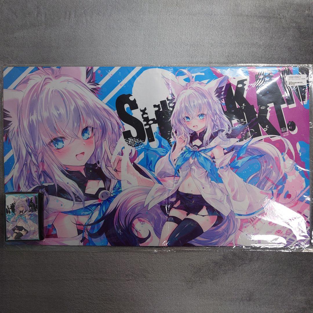 α1 ホロライブ ローマ字ネーム&初期衣装 白上フブキ スリーブ&プレイマット