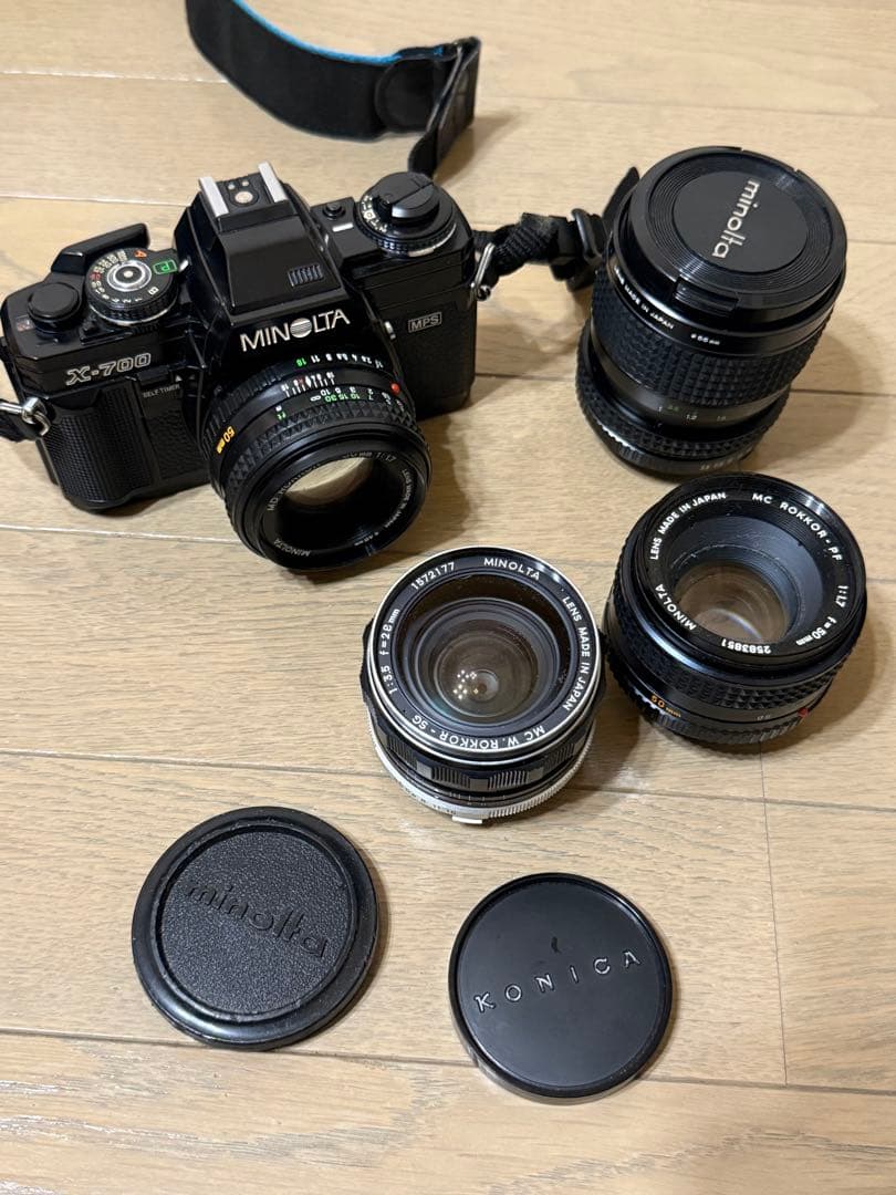 MINOLTA X-700 一眼レフカメラ　レンズ4本