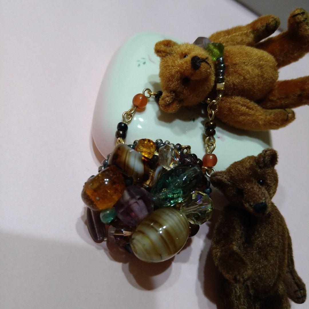 ミニチュア/テディベアー♪♪ブローチ/吉田千鶴さま♪人気作家