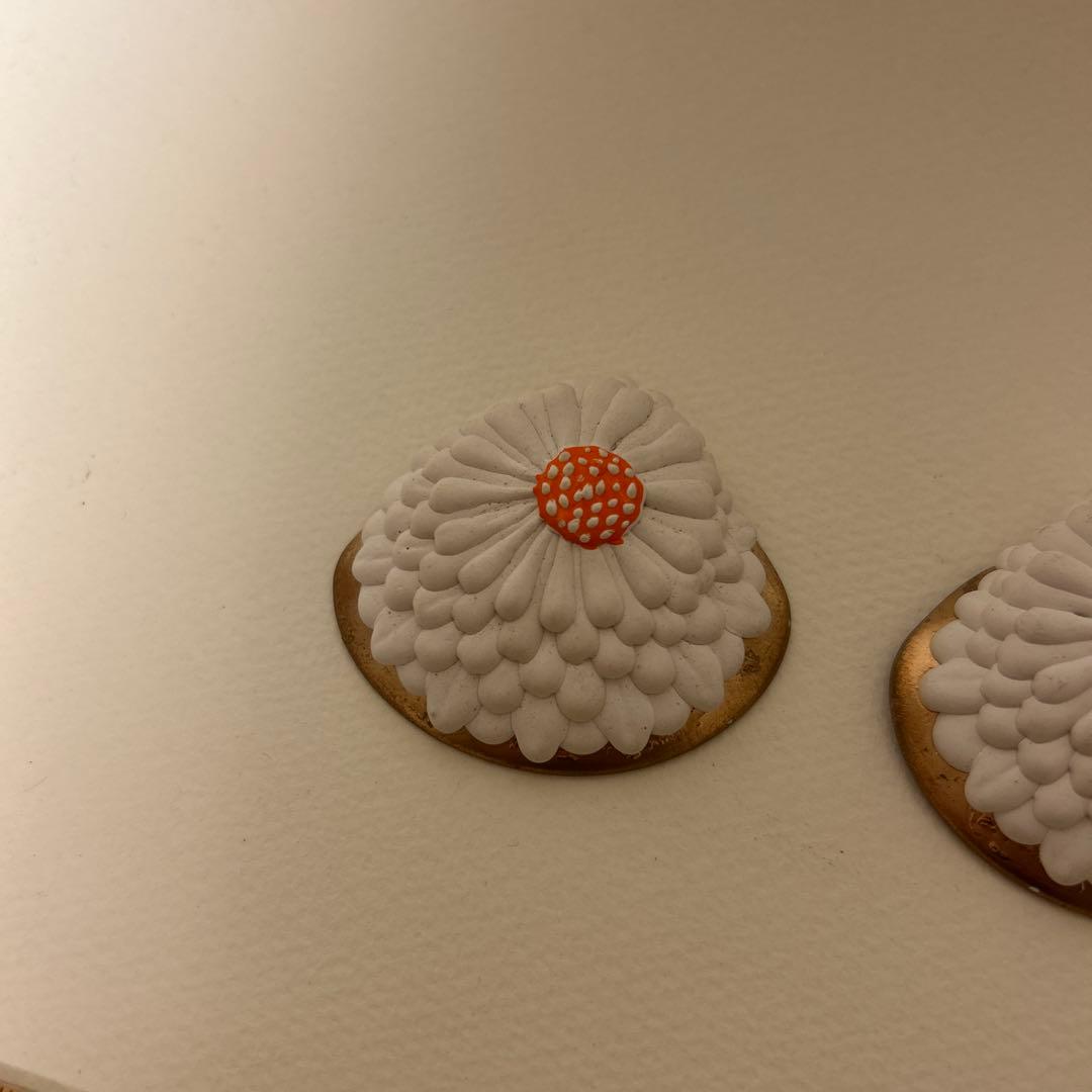 貝合わせ　貝合せ　雛道具　貝合わせ　置上げ　有職　菊　胡粉　雛人形