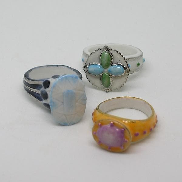 指輪のフェーヴ／全12個／2003年／ポースレン製