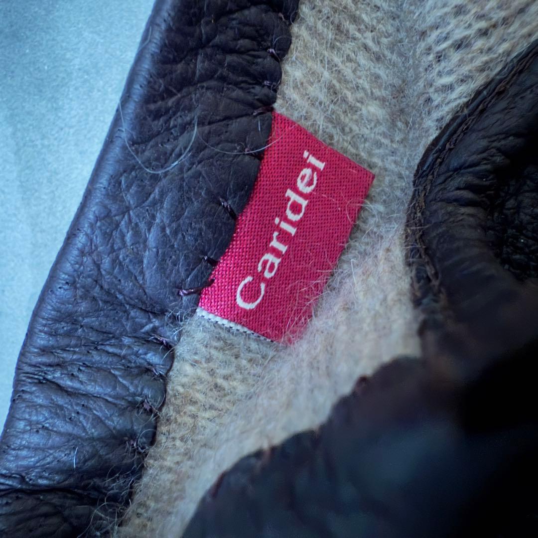 【美品】ペッカリー グローブ カシミヤ バイカラー カリデイ 8 Mサイズ 濃茶