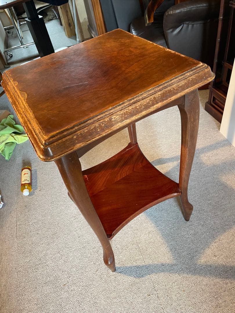 MARUNI マルニ木工　ベルサイユシリーズ　サイドテーブル　花台　猫脚　電話台