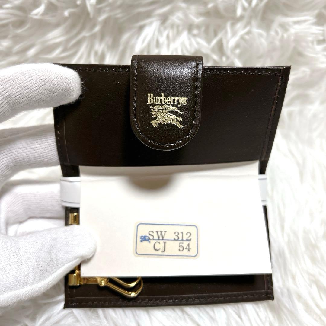 【新品】Burberry ノバチェック 4連キーケース シャドー 希少 廃盤品
