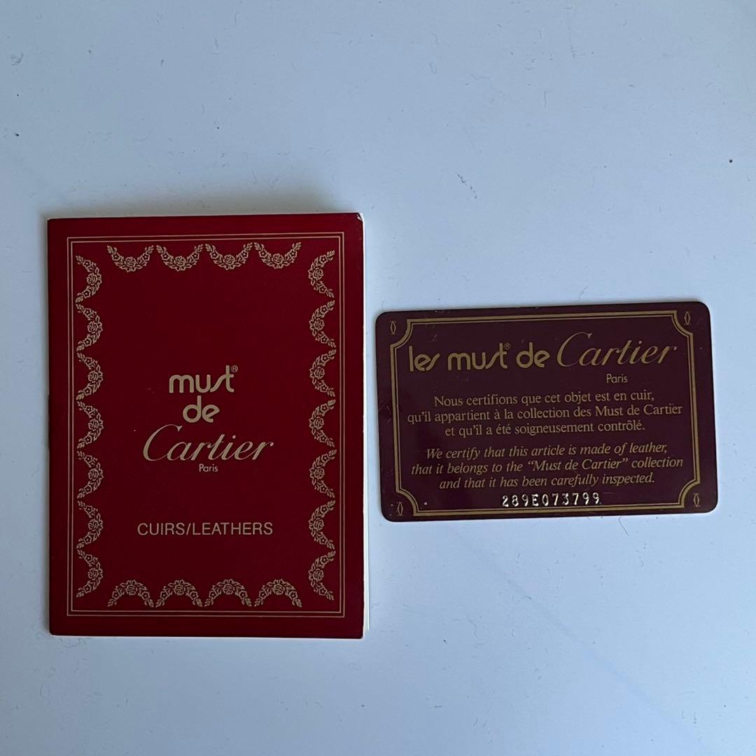 ■未使用級■ Cartier　マストライン　ショルダーバッグ　レザー　ボルドー