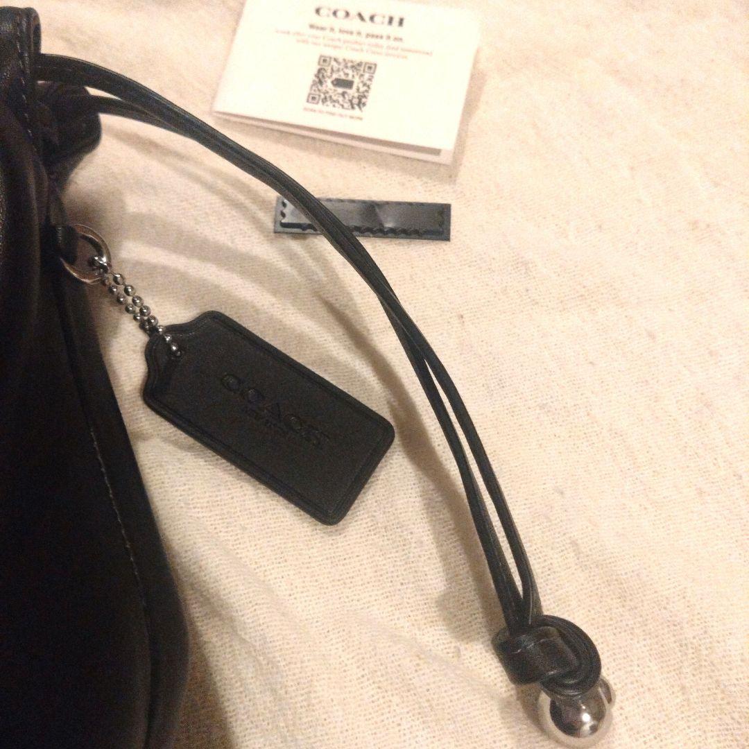 coach フェイ ドローストリング トート バッグ シルバー✕ブラック