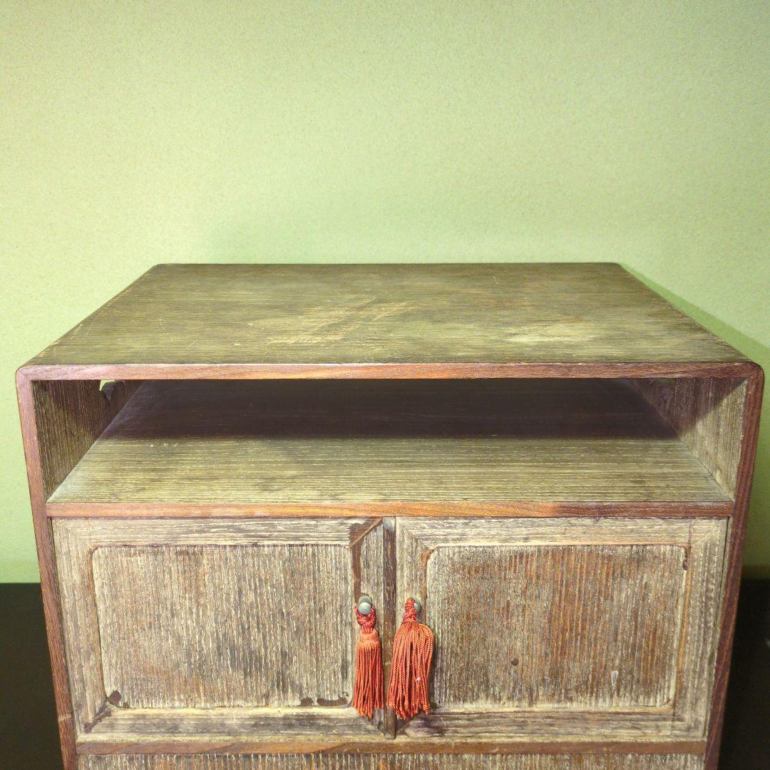 ★珍品★桐製 三味線用見台 箪笥 古箪笥 引出し箪笥 引出し棚 桐箪笥