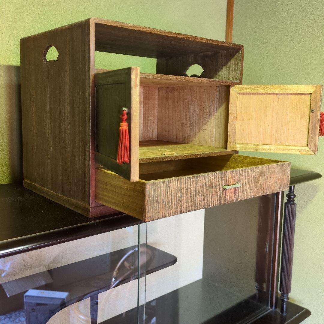 ★珍品★桐製 三味線用見台 箪笥 古箪笥 引出し箪笥 引出し棚 桐箪笥