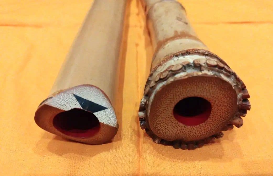 尺八 G#管 二尺五寸五分 長管 雲森銘 琴古流