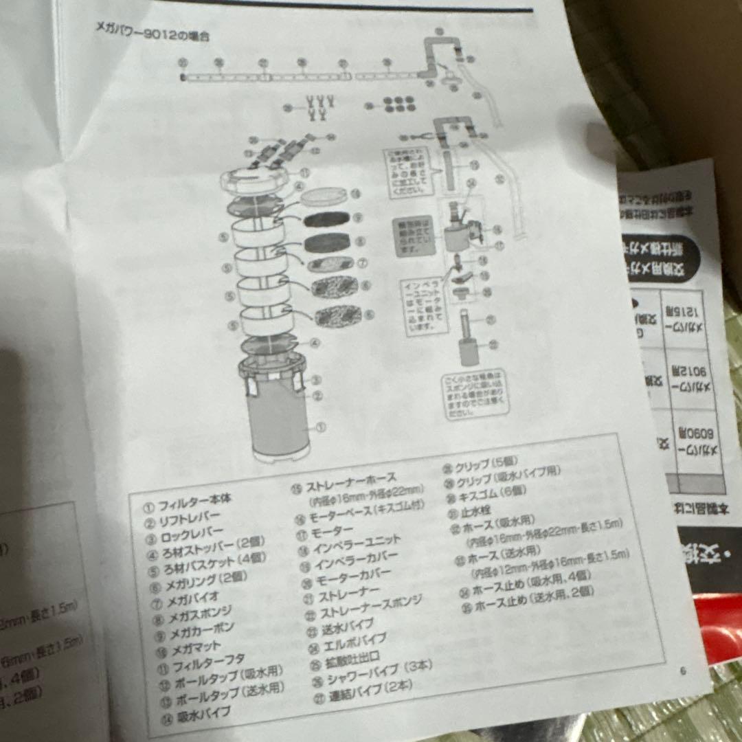 GEX MEGA POWER 9012 メガパワー 外部式 フィルター　　熱帯魚