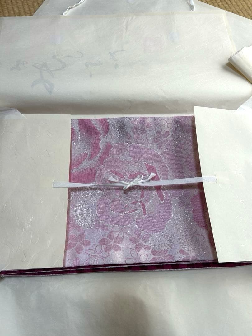 【美品】華やかな紫色の振袖　1度使用　足袋（未使用）