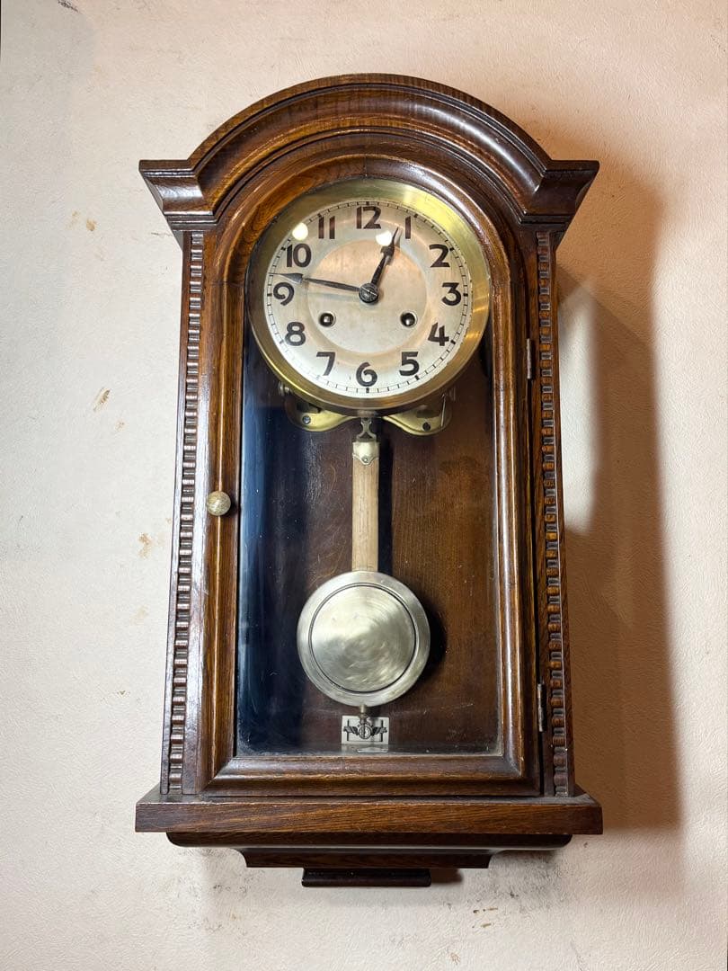 キンツレー　独　柱時計　古時計　振り子　ゼンマイ　アンティーク　レトロ　精工舎