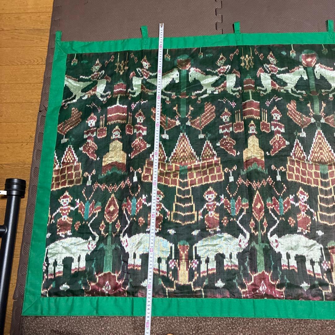 インドネシア領のイカット、織物タペストリー、装飾壁掛け大型約130x98