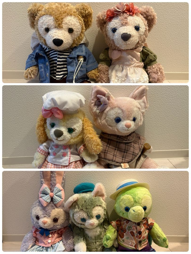 ダッフィーフレンズ　ぬいぐるみ　7匹