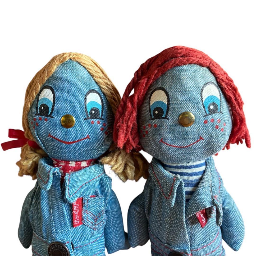 【超レア・2個セット】LEVI'S リーバイス デニムラグドール 非売品 ペア