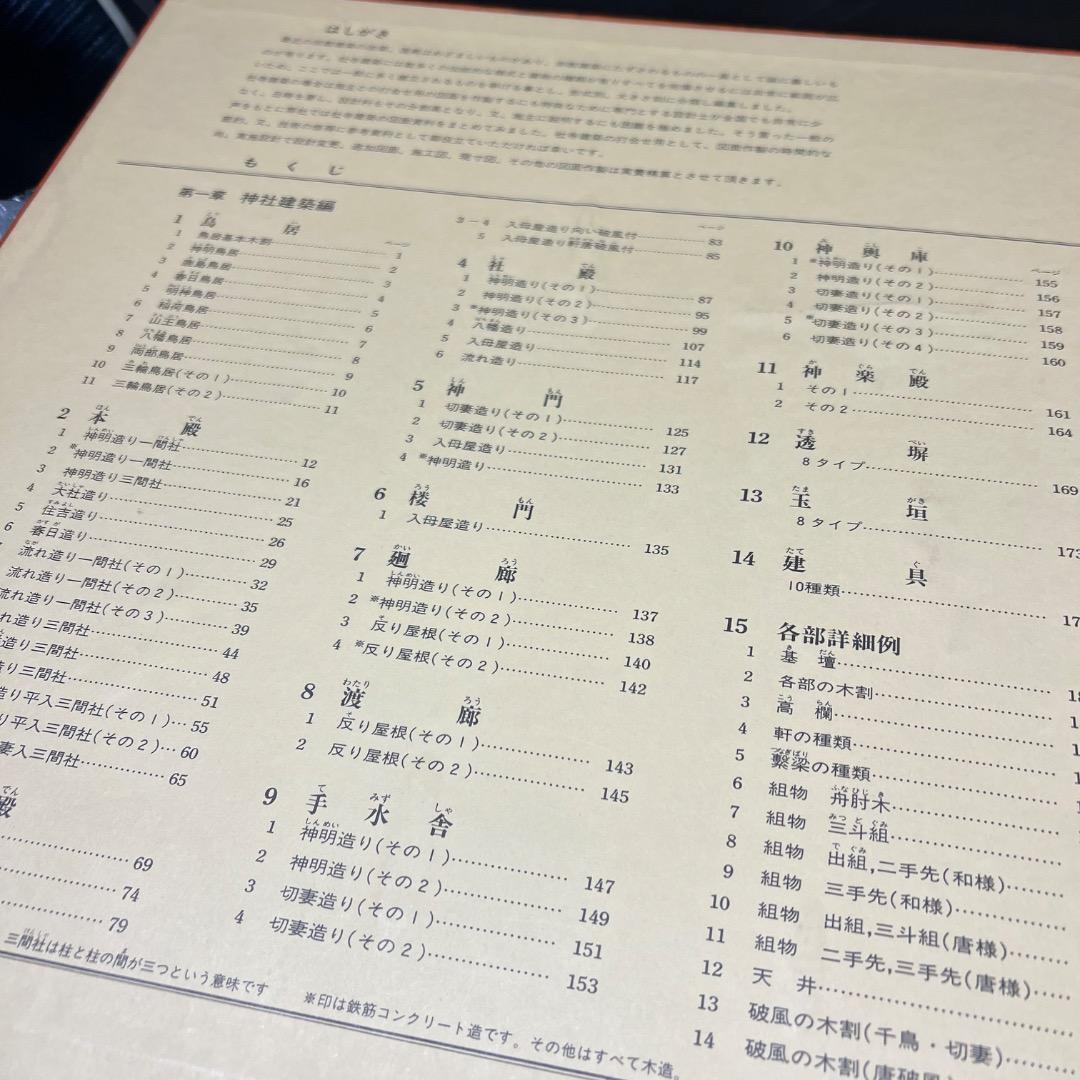 〇Bi1098 昭和52年 建築資料研究社 神社仏閣図集