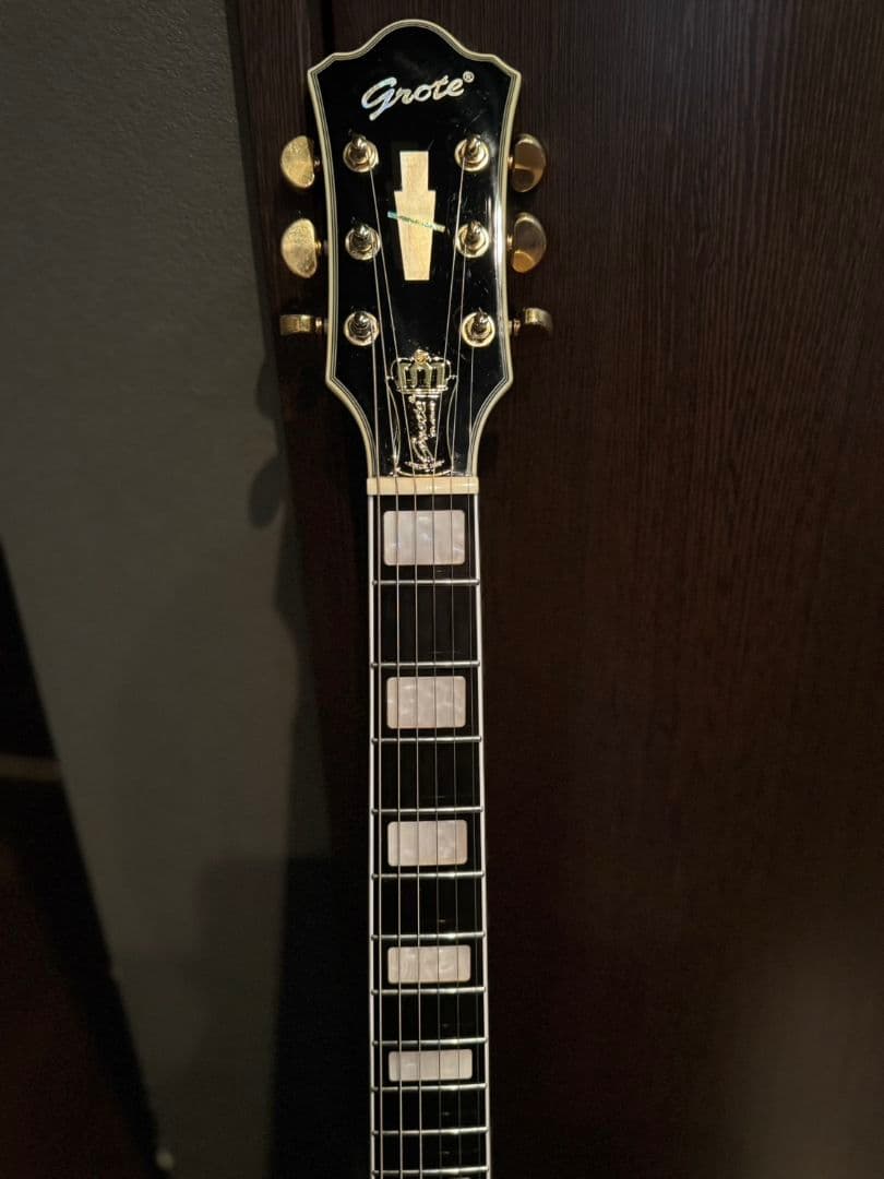 Grote エレキギター 青 ホロウボディ