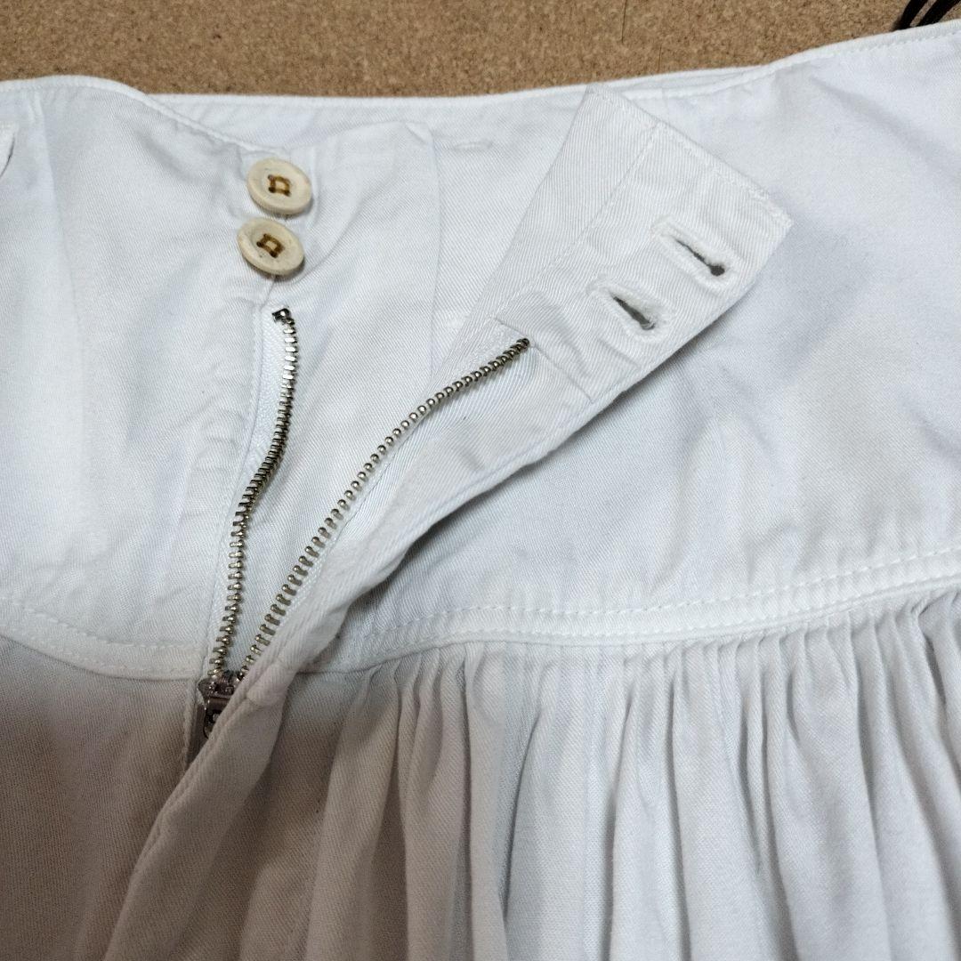 45R　45rpm　テンセルのレイレイ　キュロットスカート（白）