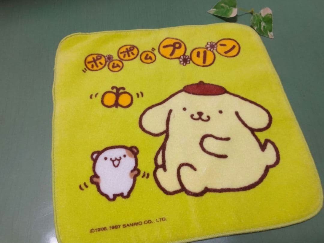 ◆昭和レトロ激レア◆3枚◆ポムポムプリン◆ウォッシュタオル　ミニタオル　ハンカチ