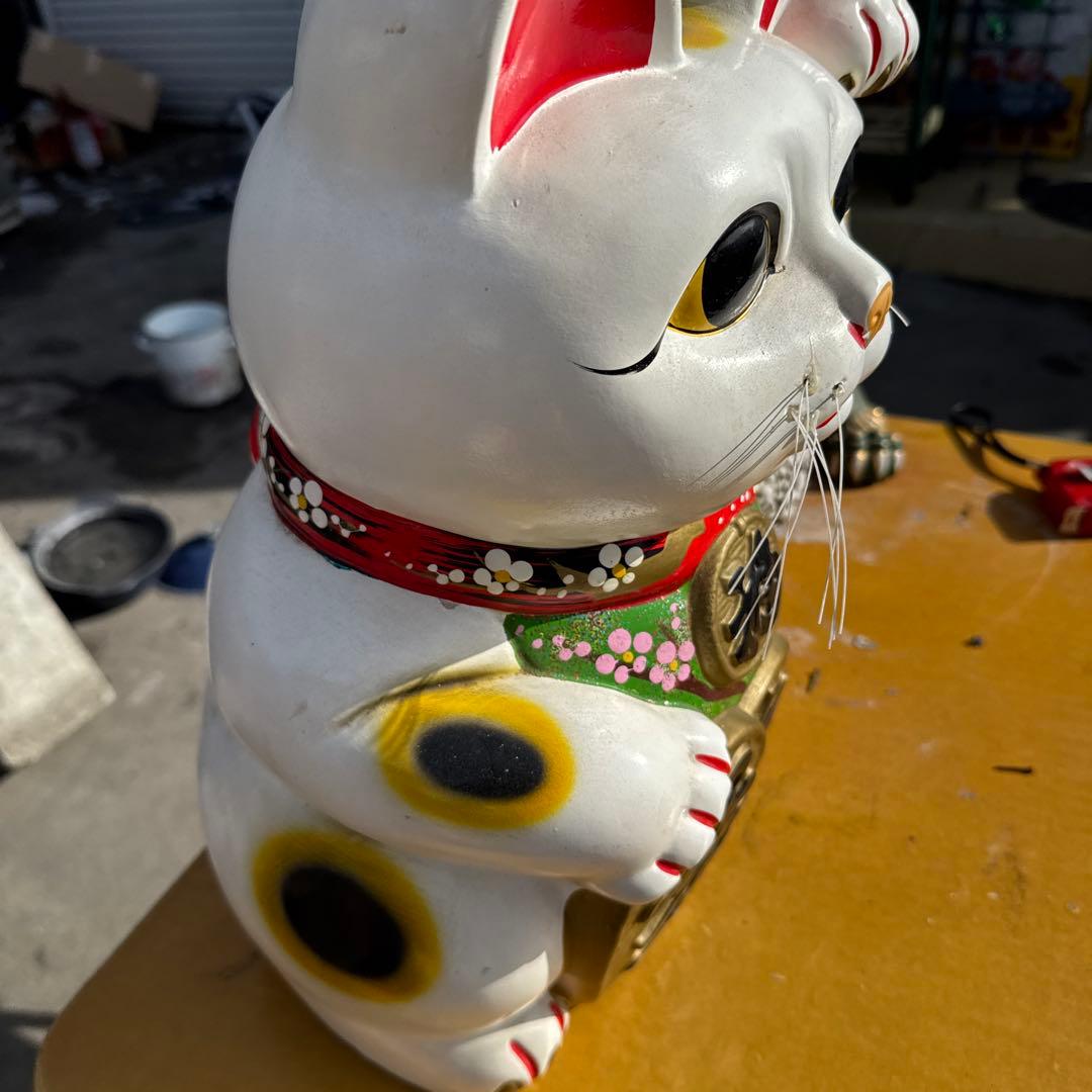 招き猫　まねきねこ　特大サイズ　アンティーク　骨董品