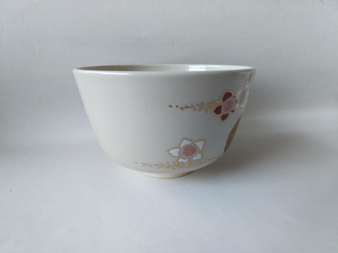 中村秋峰 作 仁清写貝合雛絵 茶碗 共箱 共布 栞 茶道具 茶器 抹茶碗 新品