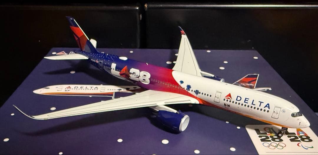 【レア】デルタ航空 A350-900 特別塗装機 1/400 飛行機模型