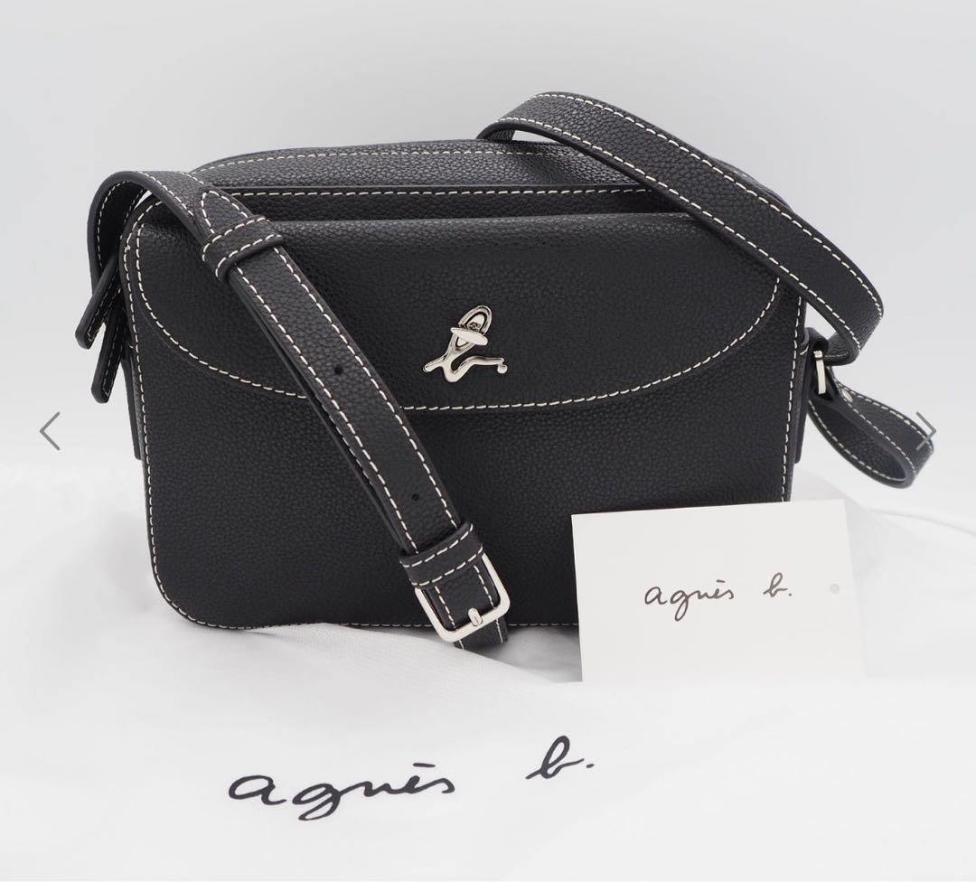 未使用に近い☆agnès b. ブラック　ショルダーバッグ