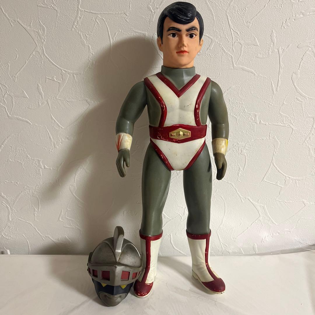 ⚠️超貴重・激レア　シルバー仮面　面取れ　1970年代　昭和レトロ　バンダイ製