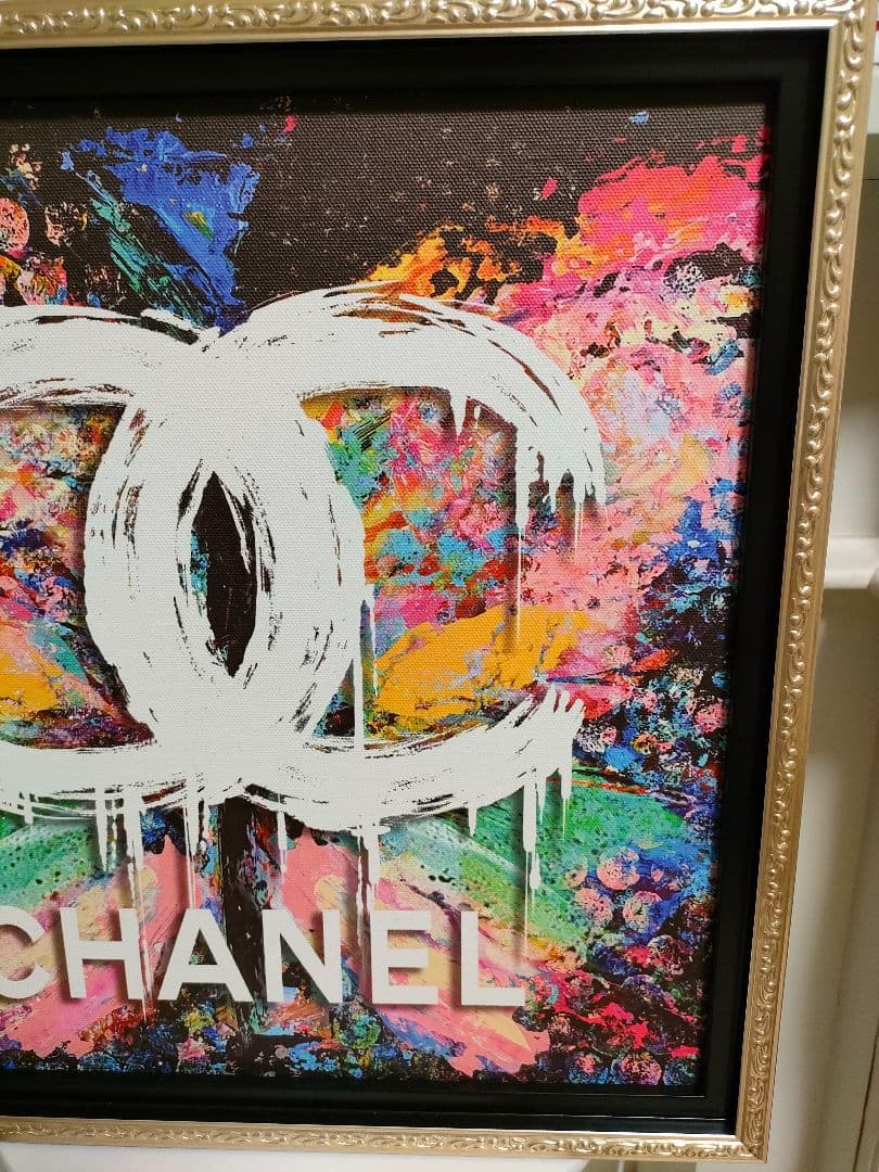 CHANEL バタフライ　オマージュ　ユーパワー　フレーム付き　シャネル　アート