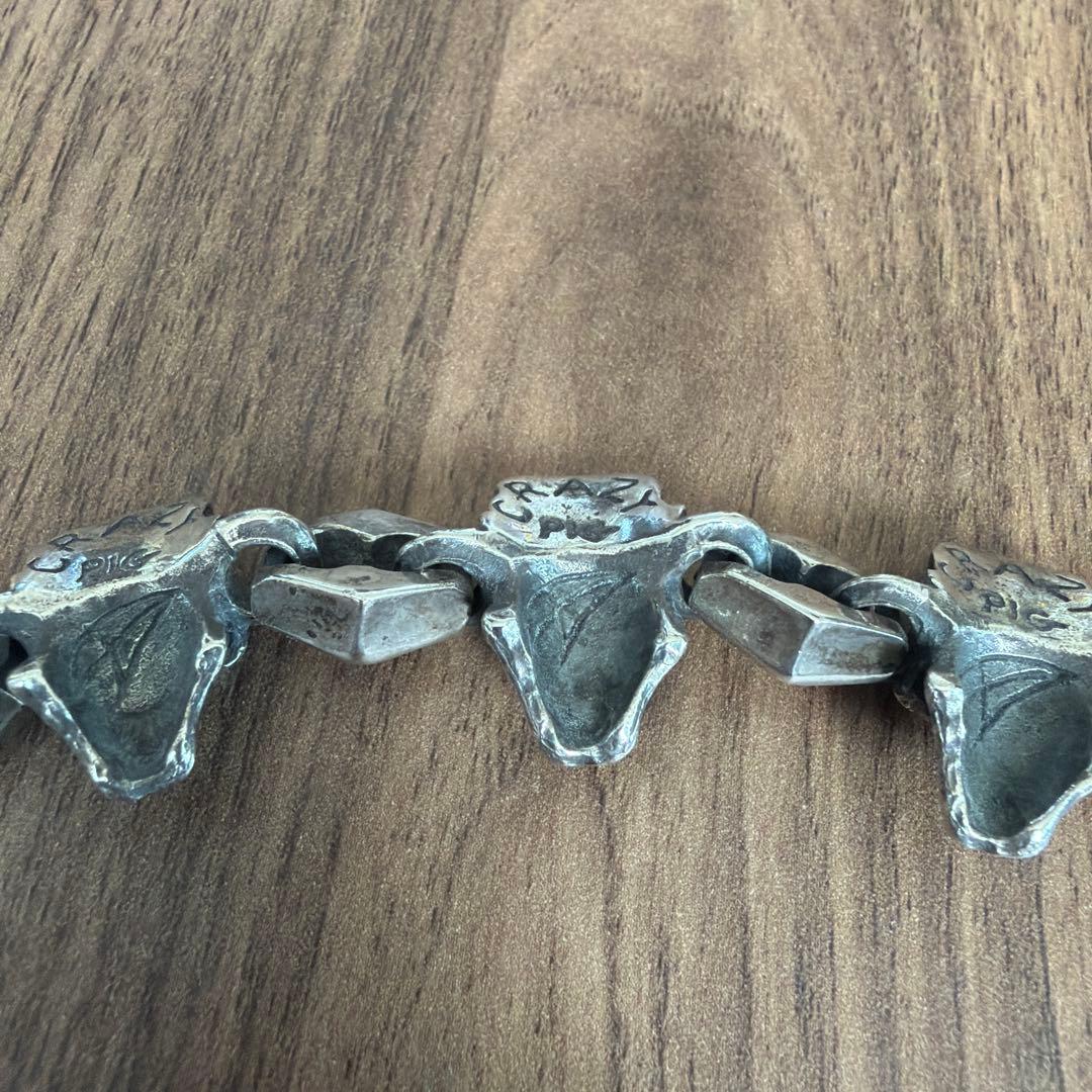 クレイジーピッグ　スカルリンクブレスレット