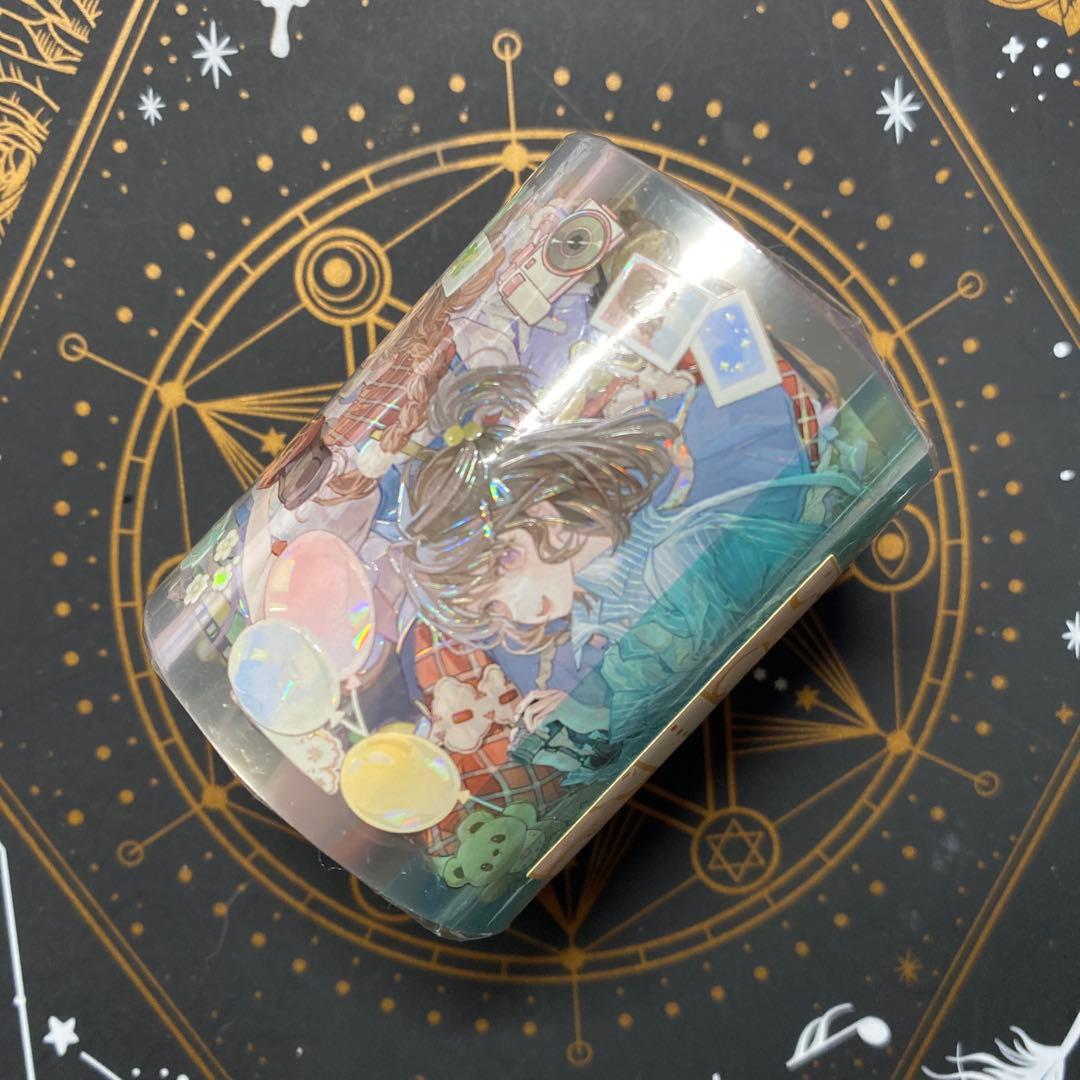 【G】海外　10m巻　貝殻光マスキングテープ　人物系/動物系/女の子