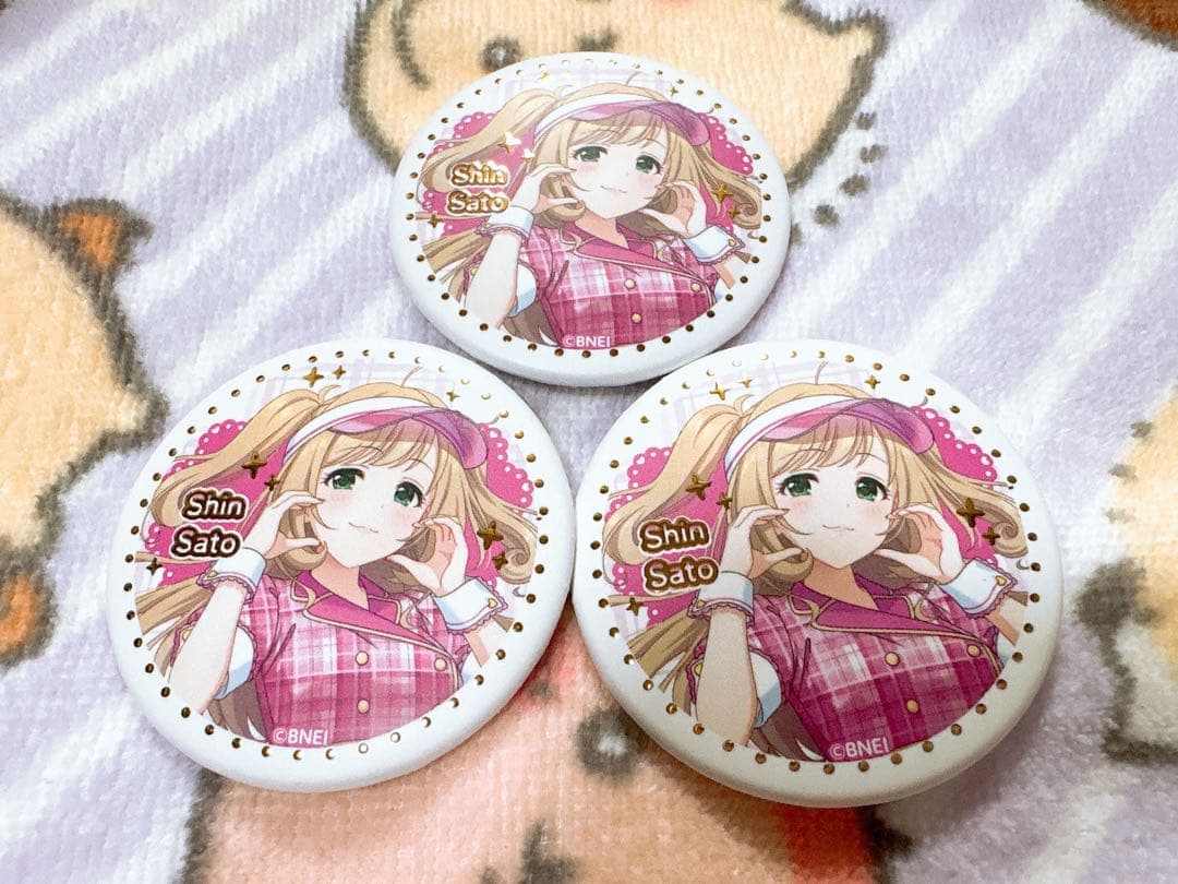 アイドルマスター デレマス シンデレラガールズ スイパラ 缶バッジ 佐藤心 3個