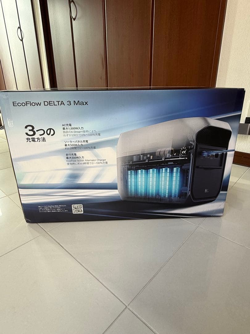 EcoFlow DELTA 3 Max ポータブル電源　大容量2,048Wh