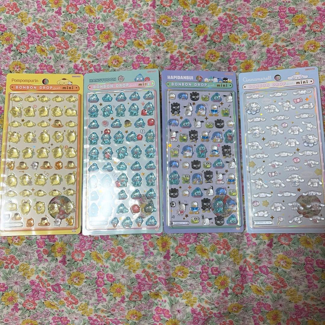 m*み様 [正規品]ボンボンドロップシール　たまごっち　サンリオ　ミニ全種　12