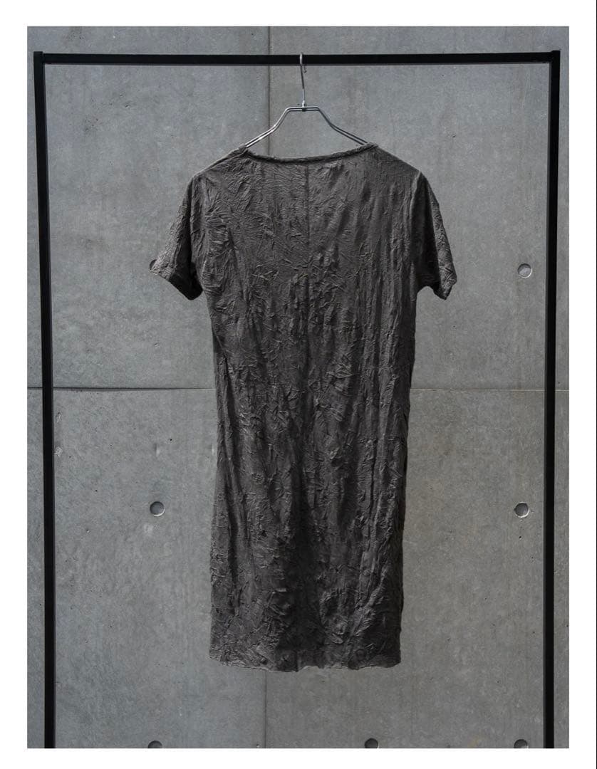 トップス PRY Craft Fabric Layered U-neck T-shirt