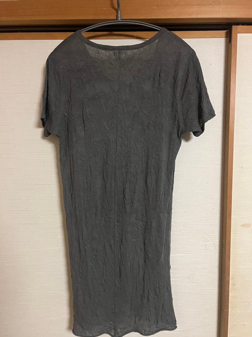 トップス PRY Craft Fabric Layered U-neck T-shirt