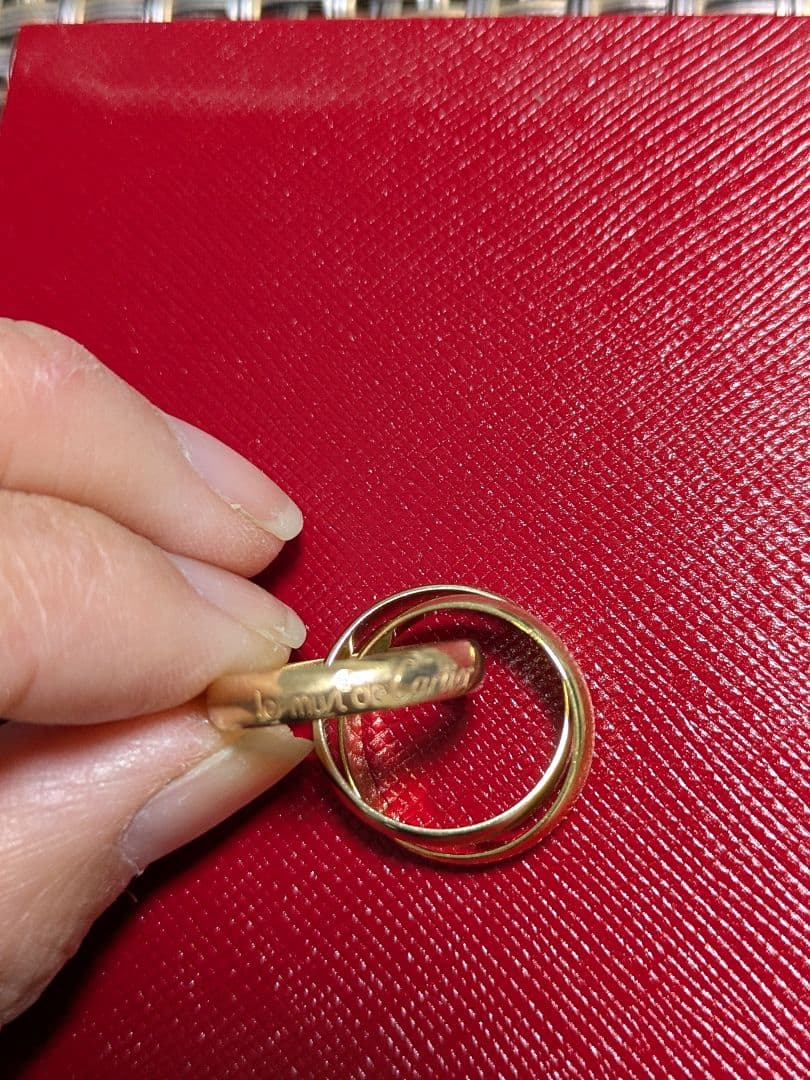 大丸正規店購入　Cartier ゴールド 3連リング　　　　　 48