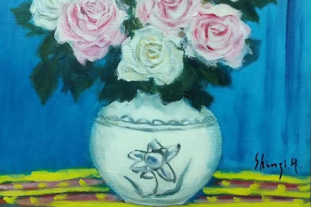 絵画「薔薇」 F8 油絵