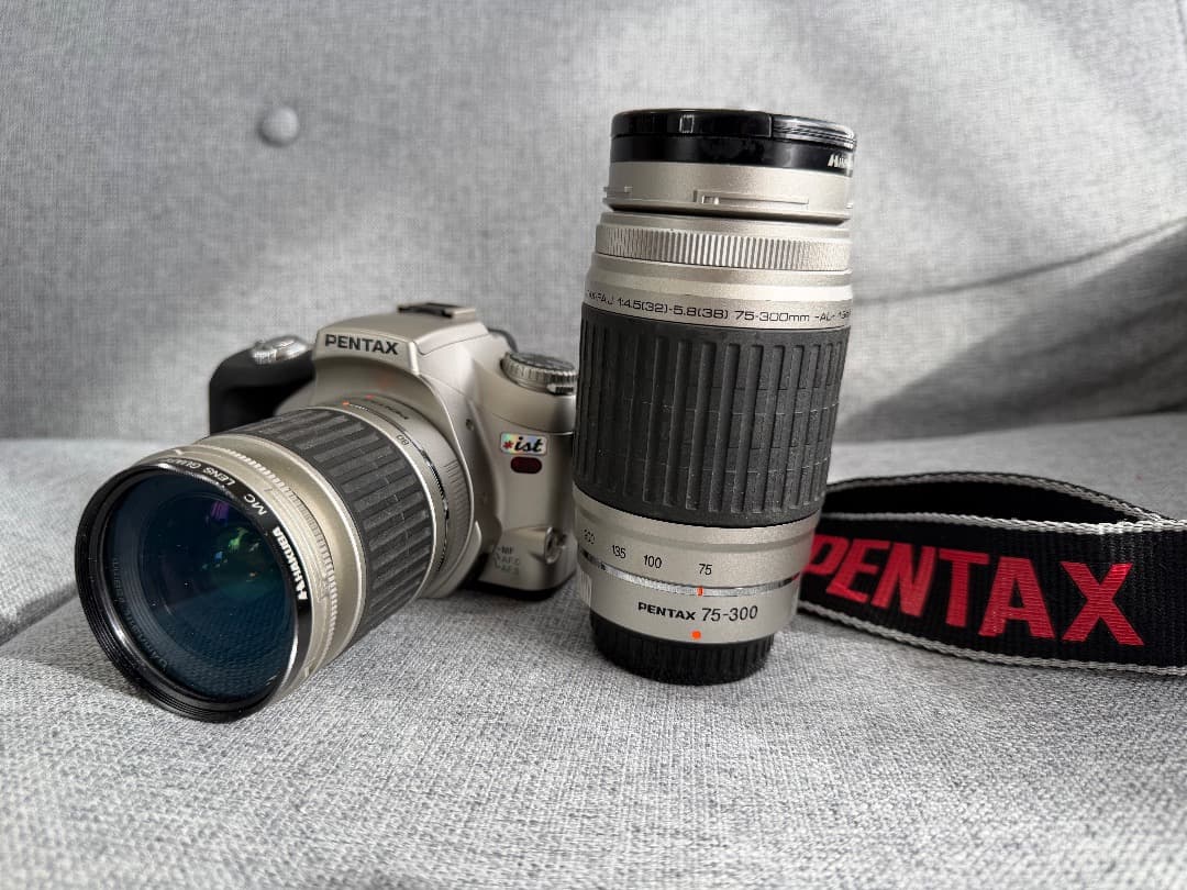 PENTAX ペンタックス *ist 一眼レフ フィルムカメラ, レンズ2本付き