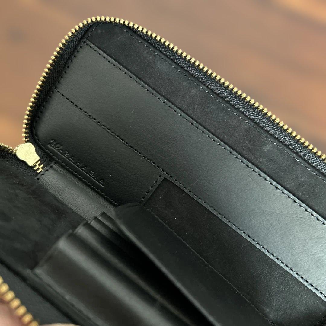 バハギア　Bagagia&Craft ラウンドジップペンケース ネロ　ブラック