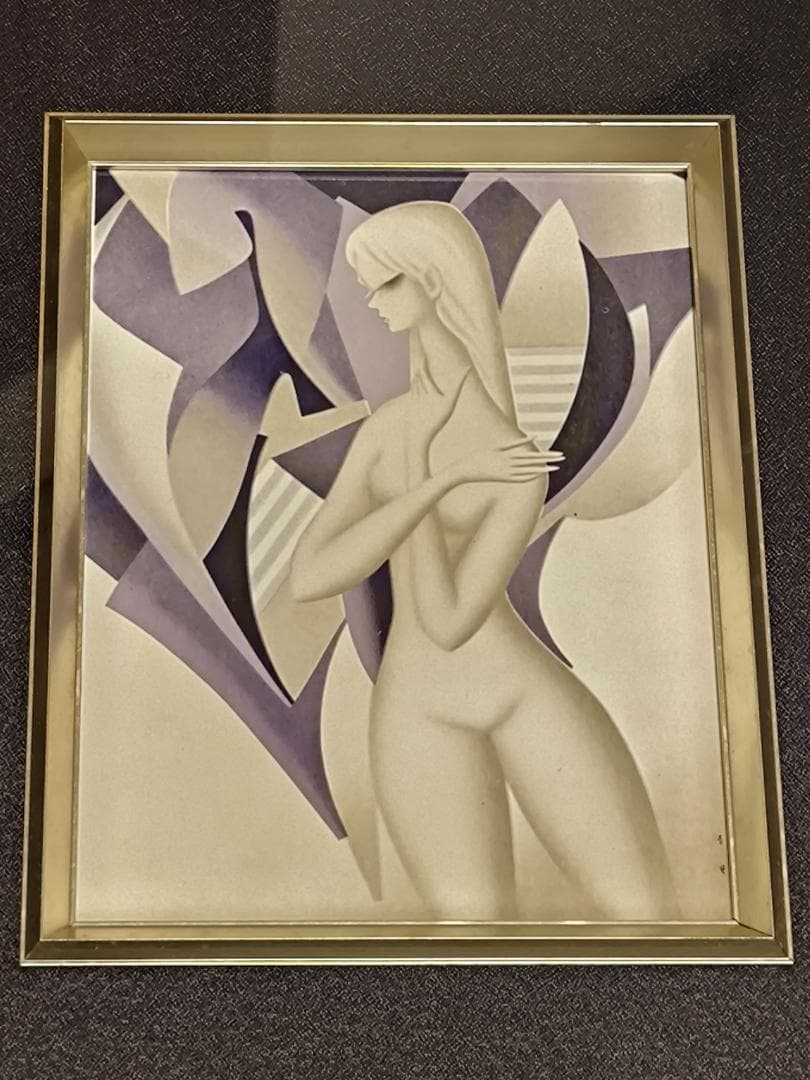 東郷青児3000部限定陶画『静かなるノラ』