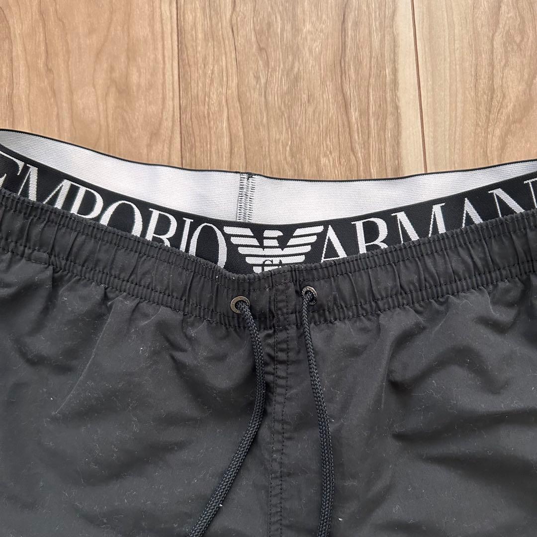 美品　エンポリオアルマーニ　メンズ　スイムウェア　ショートパンツ　M 黒