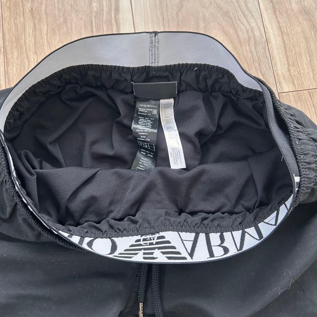 美品　エンポリオアルマーニ　メンズ　スイムウェア　ショートパンツ　M 黒