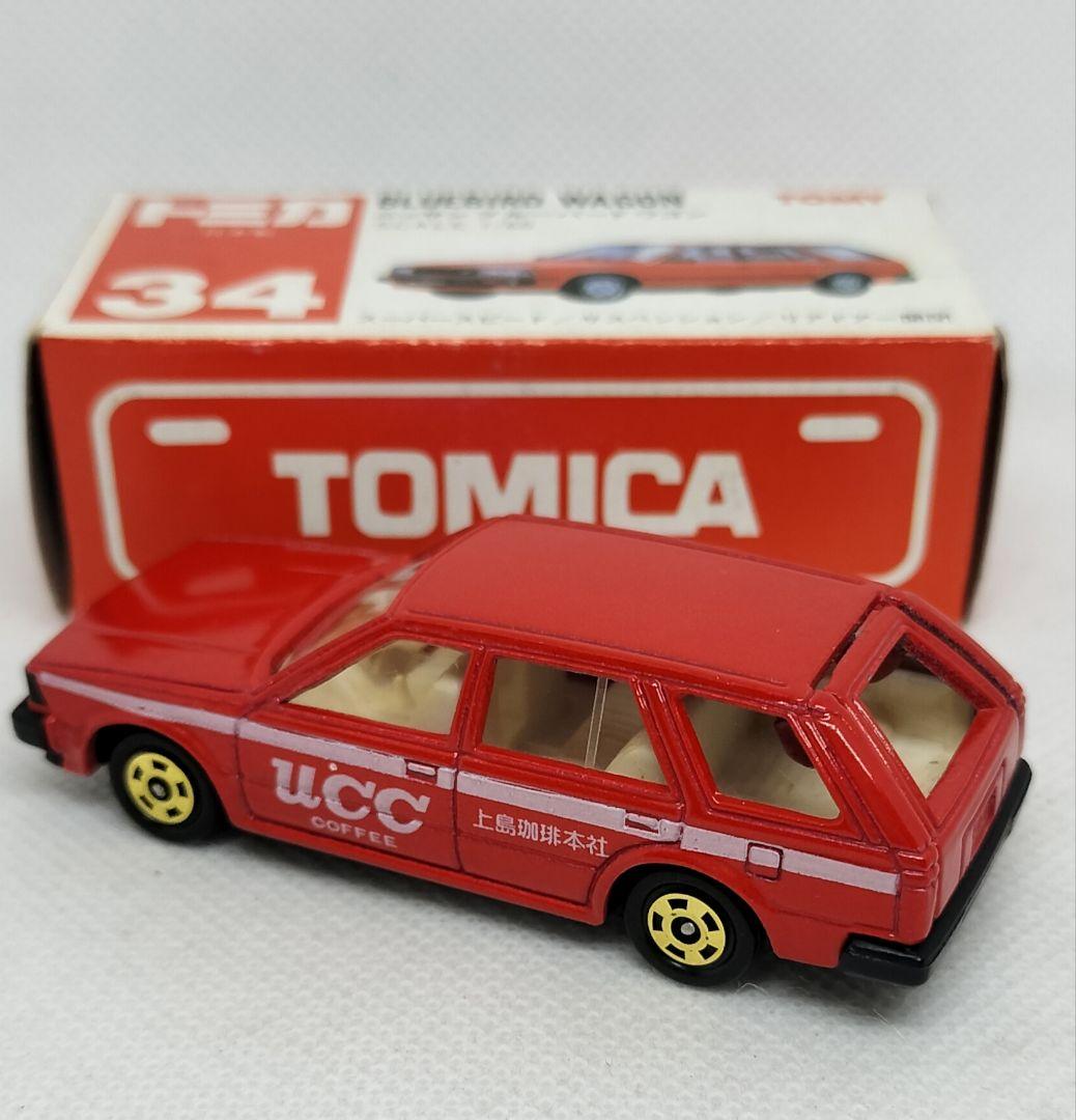 《赤箱トミカ34-4-1》ブルーバードワゴン【UCC上島コーヒー】初期ロット美品