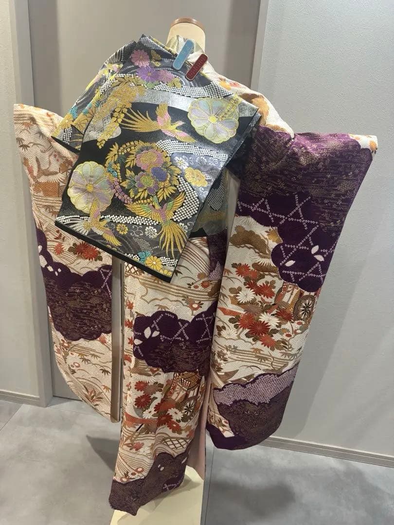 正絹　振袖　単品