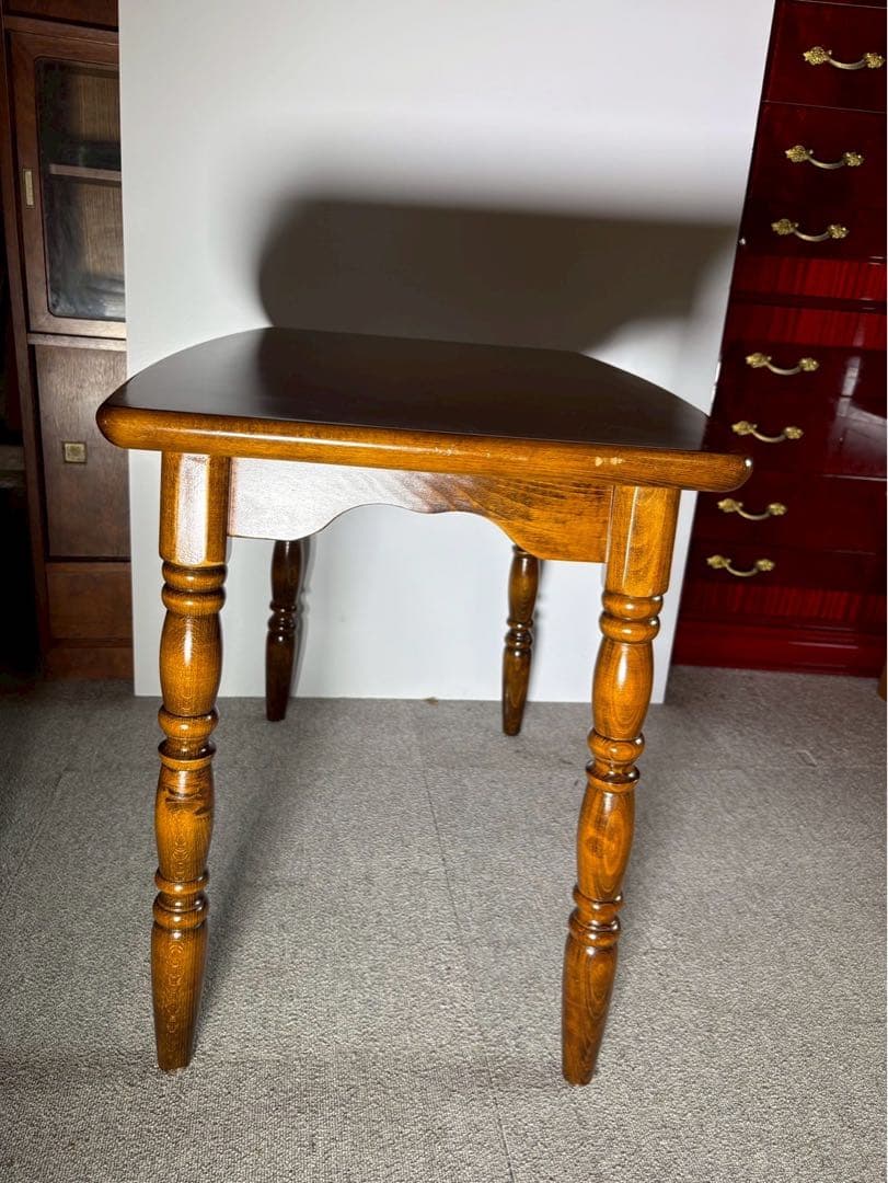 ヴィンテージ 木製サイドテーブル 英国カントリー調 昭和レトロ