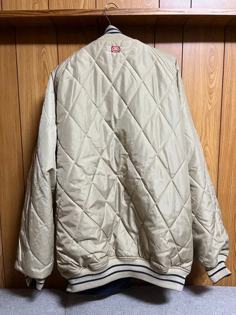 b系　ECKO UNLTD ネイビー ベージュ リバーシブル　ジャケット